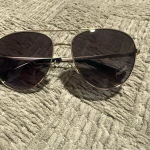Ralph Gold Aviator Sunglasses with Gray gradient Lenses